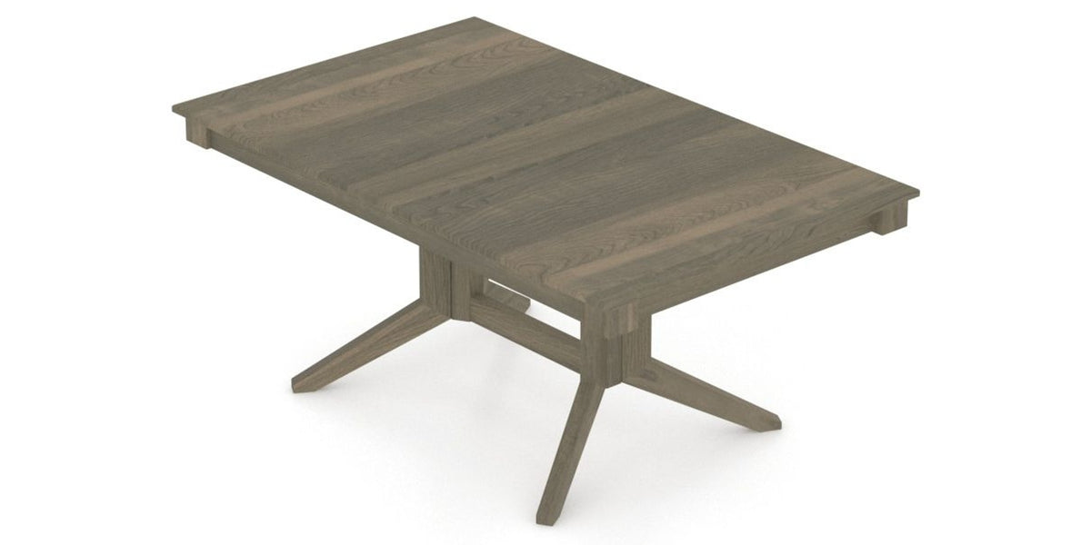 Canadel Splay Dining Table in Shadow, view from above