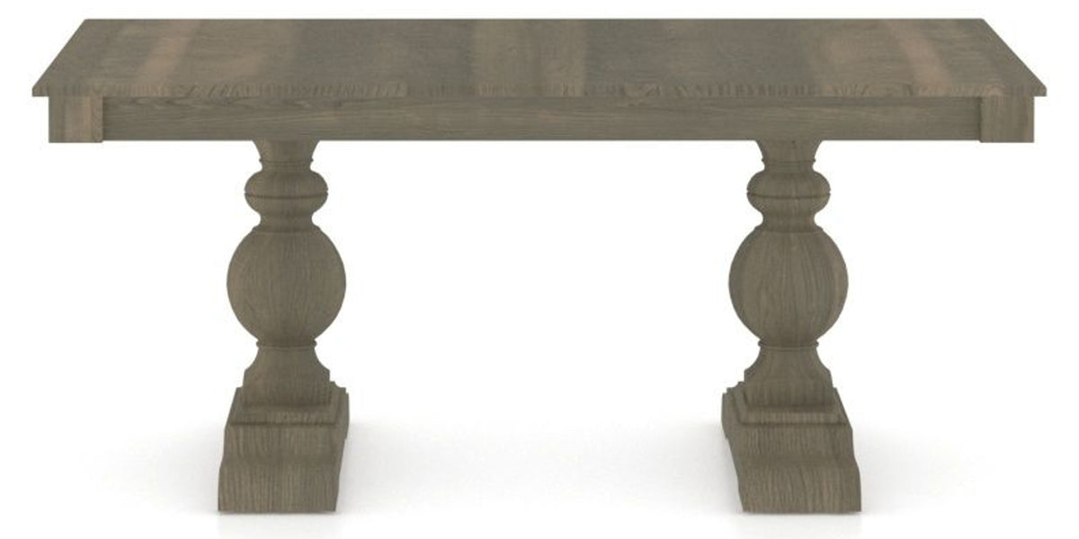 Canadel Turned Dining Table in Shadow, side view