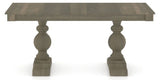 Canadel Turned Dining Table in Shadow, side view