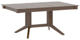 Canadel Splay Dining Table in Cognac Washed, three-quarter view