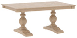 Canadel Turned Dining Table in Caramel Washed, three-quarter view