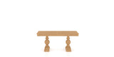 Canadel Turned Dining Table in Caramel Washed, side view
