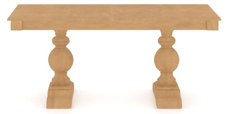 Canadel Turned Dining Table in Caramel Washed, side view