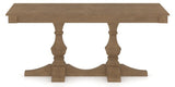Canadel Diamond Dining Table in Pecan Washed, side view