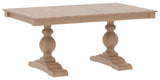 Canadel Turned Dining Table in Pecan Washed, three-quarter view