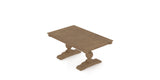 Canadel Turned Dining Table in Pecan Washed, view from above