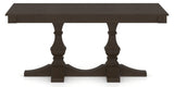Canadel Diamond Dining Table in Davy's Grey, side view