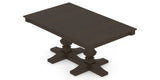 Canadel Diamond Dining Table in Davy's Grey, view from above