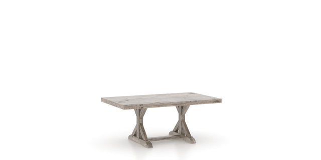 Canadel Loft Dining Table 4272 in Shadow, three-quarter view
