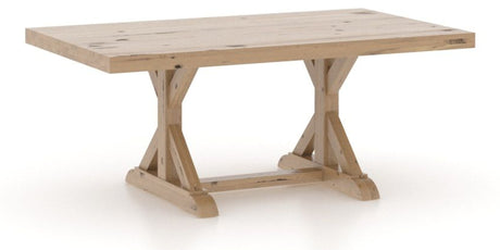 Canadel Loft Rectangular Dining Table 4272 in 20 Caramel Washed, three-quarter view