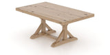 Canadel Loft Rectangular Dining Table 4272 in 20 Caramel Washed, view from above
