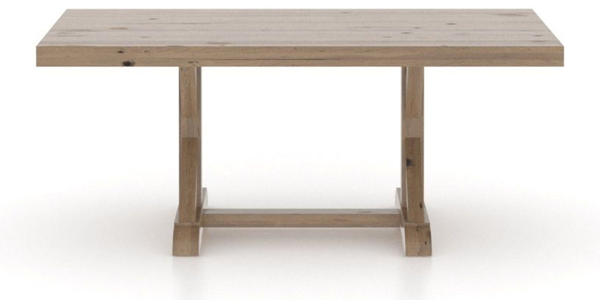 Canadel Loft Rectangular Dining Table 4272 in 25 Pecan Washed, side view