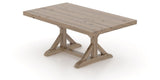 Canadel Loft Rectangular Dining Table 4272 in 25 Pecan Washed, view from above