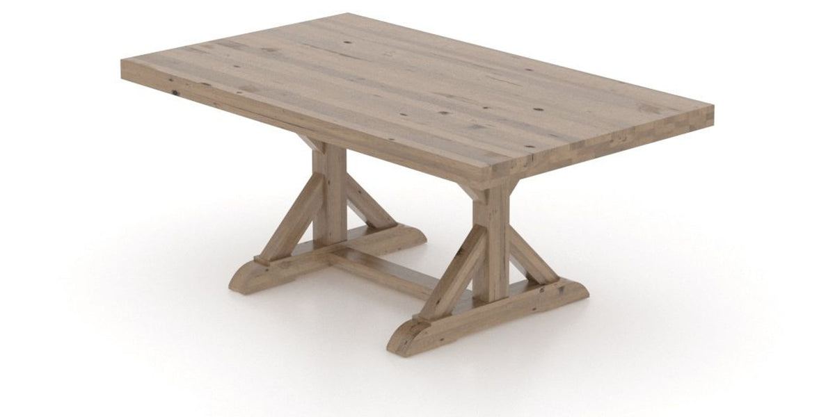 Canadel Loft Rectangular Dining Table 4272 in 25 Pecan Washed, view from above