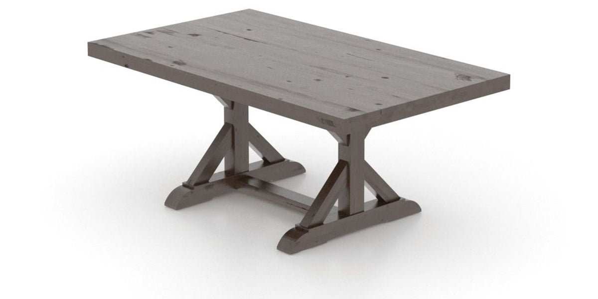 Canadel Loft Rectangular Dining Table 4272 in 29 Hazelnut Washed, view from above