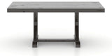 Canadel Loft Rectangular Dining Table 4272 in 59 Davy's Grey, side view
