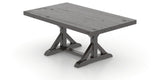 Canadel Loft Rectangular Dining Table 4272 in 59 Davy's Grey, view from above
