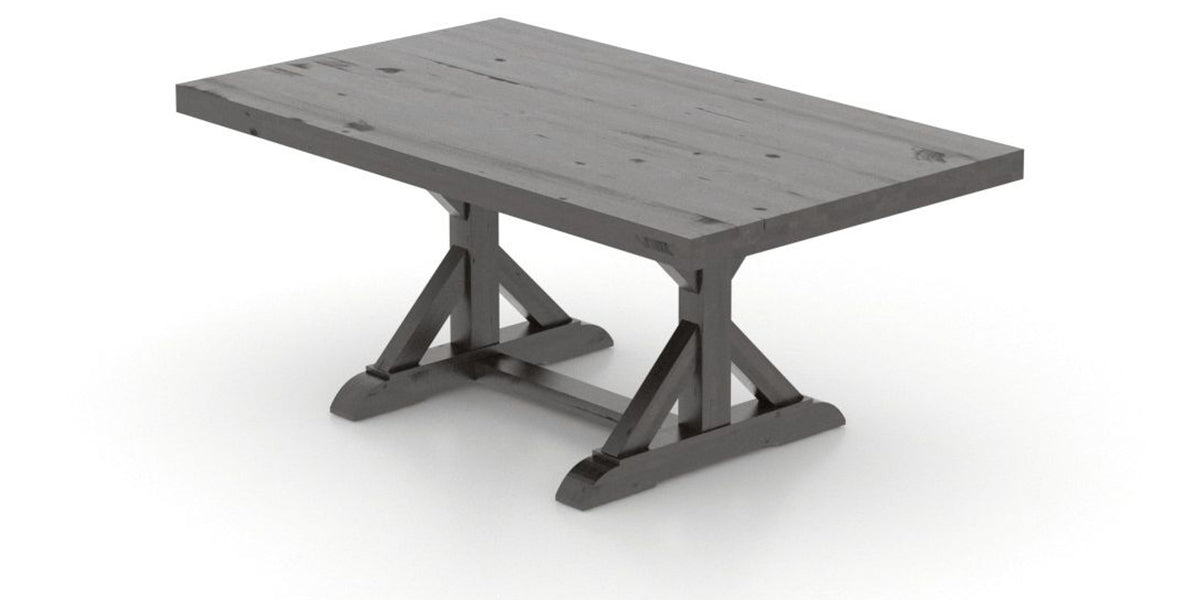 Canadel Loft Rectangular Dining Table 4272 in 59 Davy's Grey, view from above