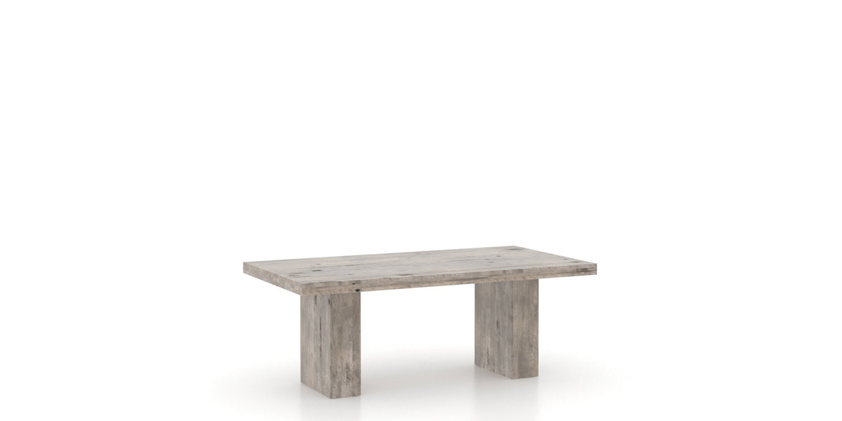 Canadel Loft Dining Table 4280 in Shadow, three-quarter view