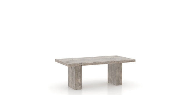 Canadel Loft Dining Table 4280 in Shadow, three-quarter view