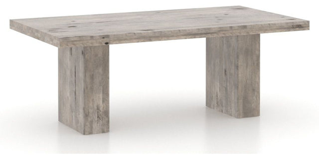 Canadel Loft Rectangular Dining Table 4280 in Shadow, three-quarter view