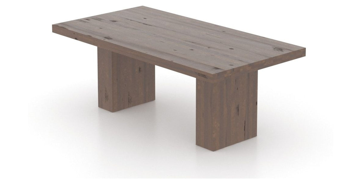 Canadel Loft Rectangular Dining Table 4280 in 19 Cognac Washed, view from above