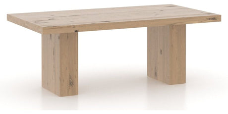 Canadel Loft Rectangular Dining Table 4280 in 20 Caramel Washed, three-quarter view