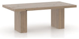 Canadel Loft Rectangular Dining Table 4280 in 25 Pecan Washed, three-quarter view