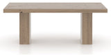 Canadel Loft Rectangular Dining Table 4280 in 25 Pecan Washed, side view