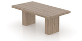 Canadel Loft Rectangular Dining Table 4280 in 25 Pecan Washed, view from above