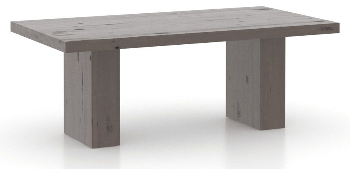 Canadel Loft Rectangular Dining Table 4280 in 29 Hazelnut Washed, three-quarter view