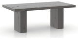 Canadel Loft Rectangular Dining Table 4280 in 59 Davy's Grey, three-quarter view