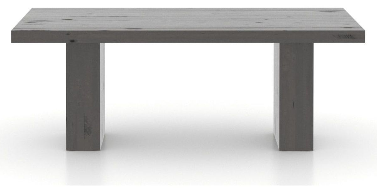 Canadel Loft Rectangular Dining Table 4280 in 59 Davy's Grey, side view