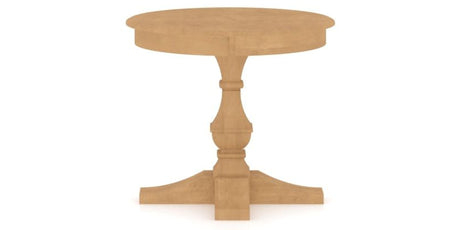 Canadel TP Dining Table in Caramel Washed, side view