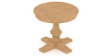 Canadel TP Dining Table in Caramel Washed, view from above
