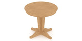 Canadel XC Dining Table in Caramel Washed, view from above