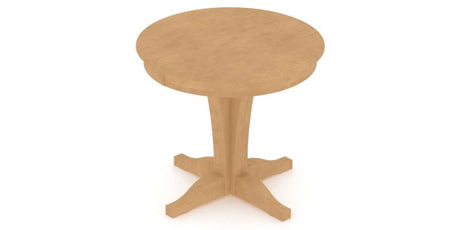 Canadel XC Dining Table in Caramel Washed, view from above