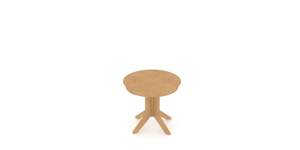 Canadel XQ Dining Table in Caramel Washed, view from above