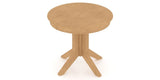 Canadel XQ Dining Table in Caramel Washed, view from above