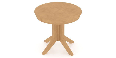Canadel XQ Dining Table in Caramel Washed, view from above