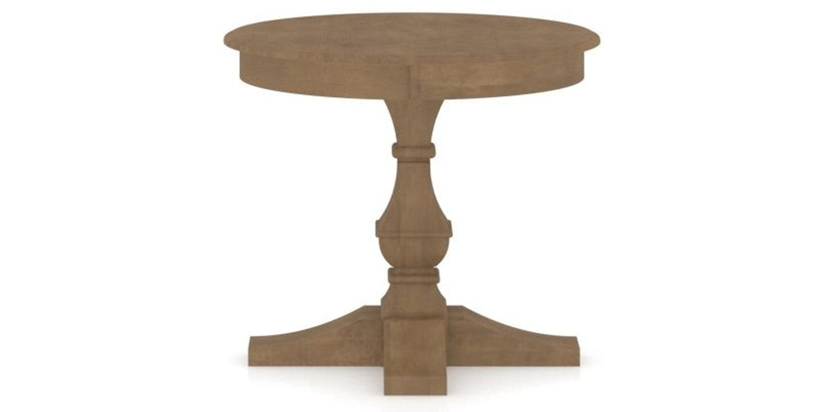 Canadel TP Dining Table in Pecan Washed, side view