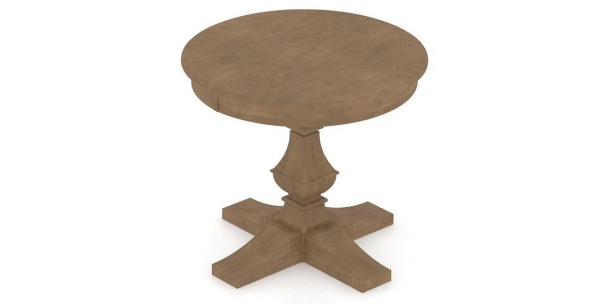 Canadel TP Dining Table in Pecan Washed, view from above