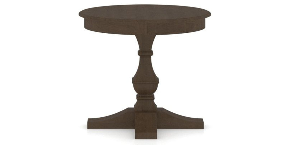 Canadel TP Dining Table in Hazelnut Washed, side view