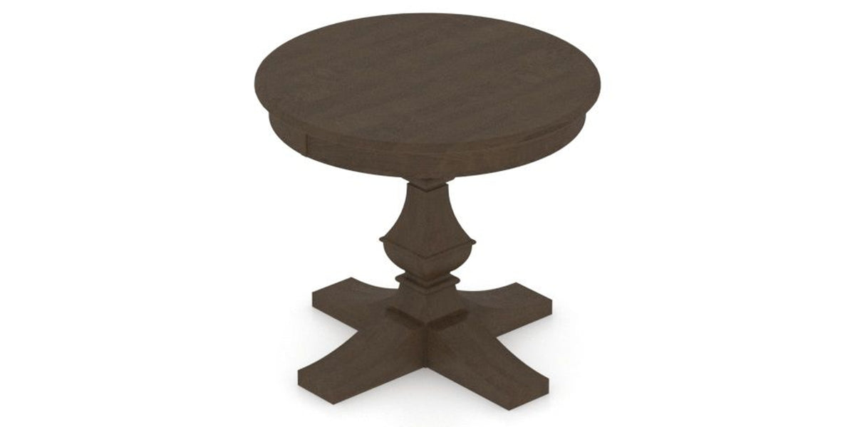 Canadel TP Dining Table in Hazelnut Washed, view from above