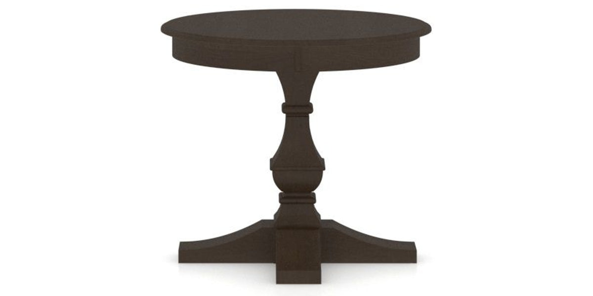 Canadel TP Dining Table in Davy's Grey, side view