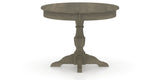 Canadel Round Dining Table 4242 with XP Base in 08 Shadow, side view