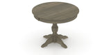 Canadel Round Dining Table 4242 with XP Base in 08 Shadow, view from above
