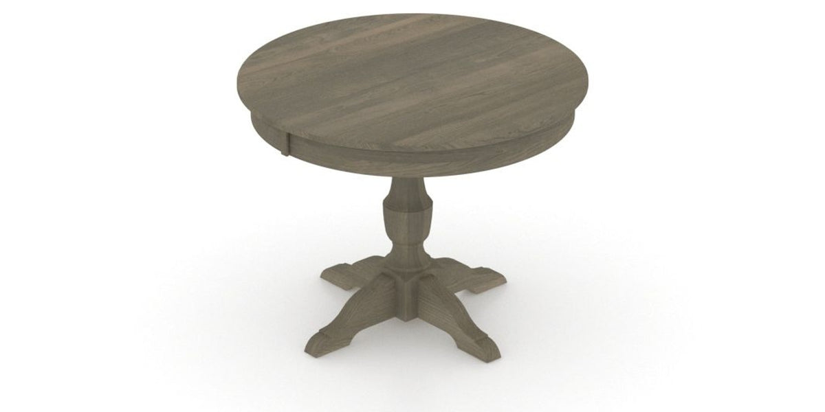 Canadel Round Dining Table 4242 with XP Base in 08 Shadow, view from above