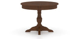Canadel Round Dining Table 4242 with XP Base in 19 Cognac Washed, side view