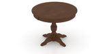 Canadel Round Dining Table 4242 with XP Base in 19 Cognac Washed, view from above